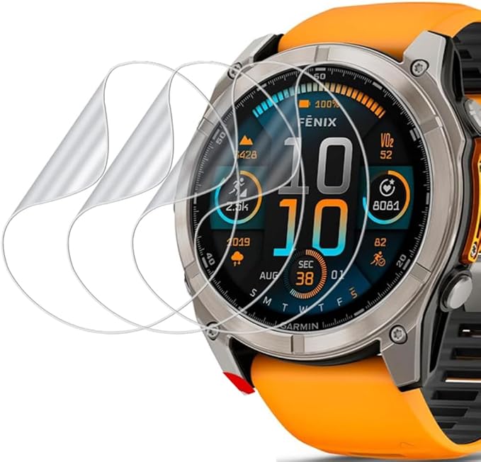 Garmin Smartwatch Accessories - 1-3 قطع من طبقة الهيدروجيل لساعة