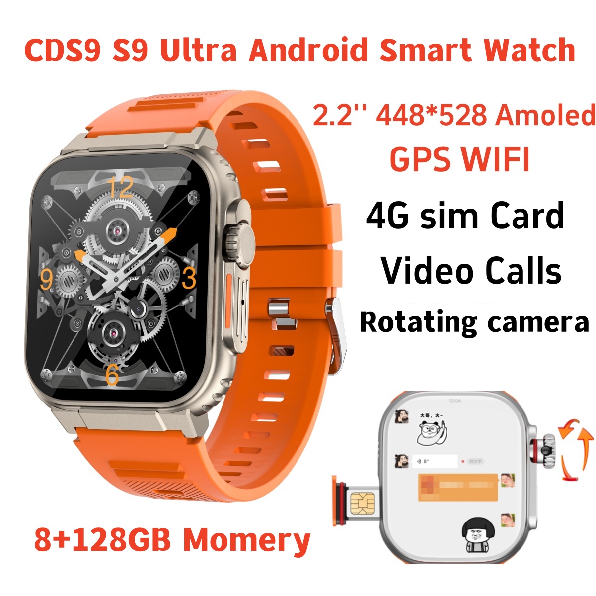 Smartwatch Id - ساعة ذكية S10 أصلية بشبكة 4G/5G