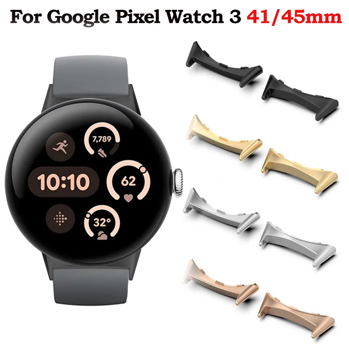 Smartwatch Watch Accessories - 2 قطعة حزام ساعة اليد موصل