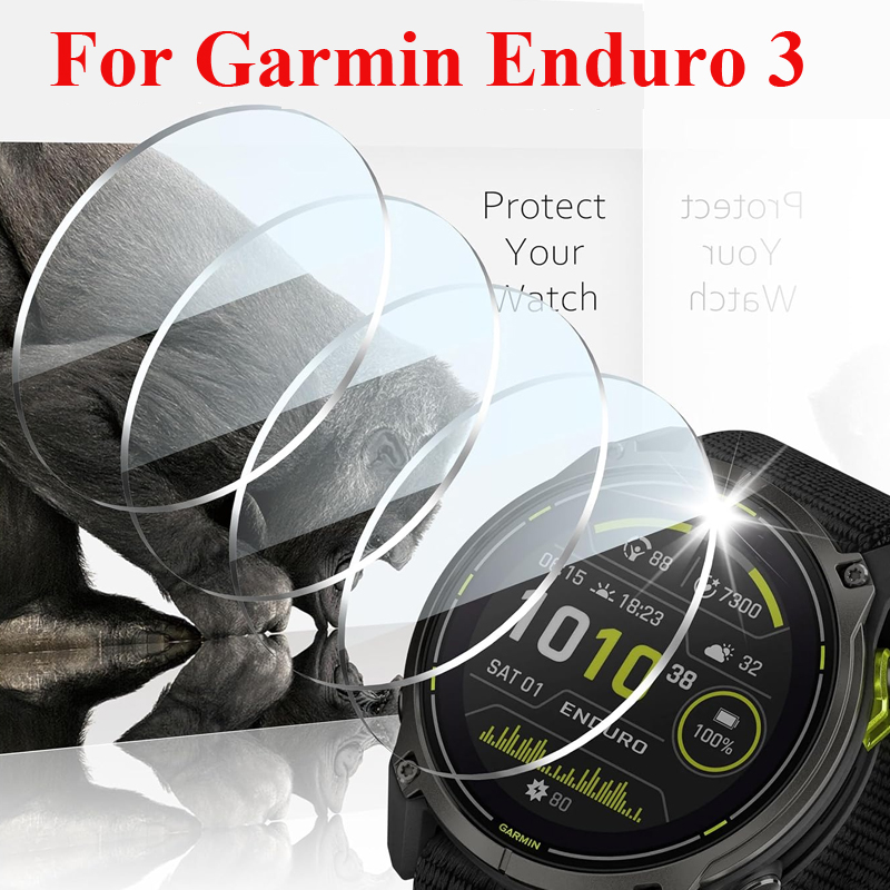 Watch Face Protector - أفلام زجاجية مقواة لساعة Garmin Enduro