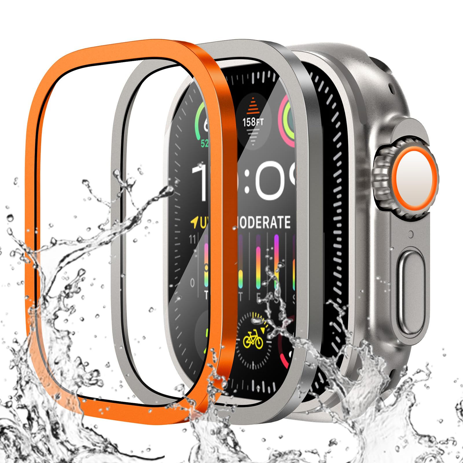 Smartwatch Case - زجاج مقسى لساعة أبل الترا 49