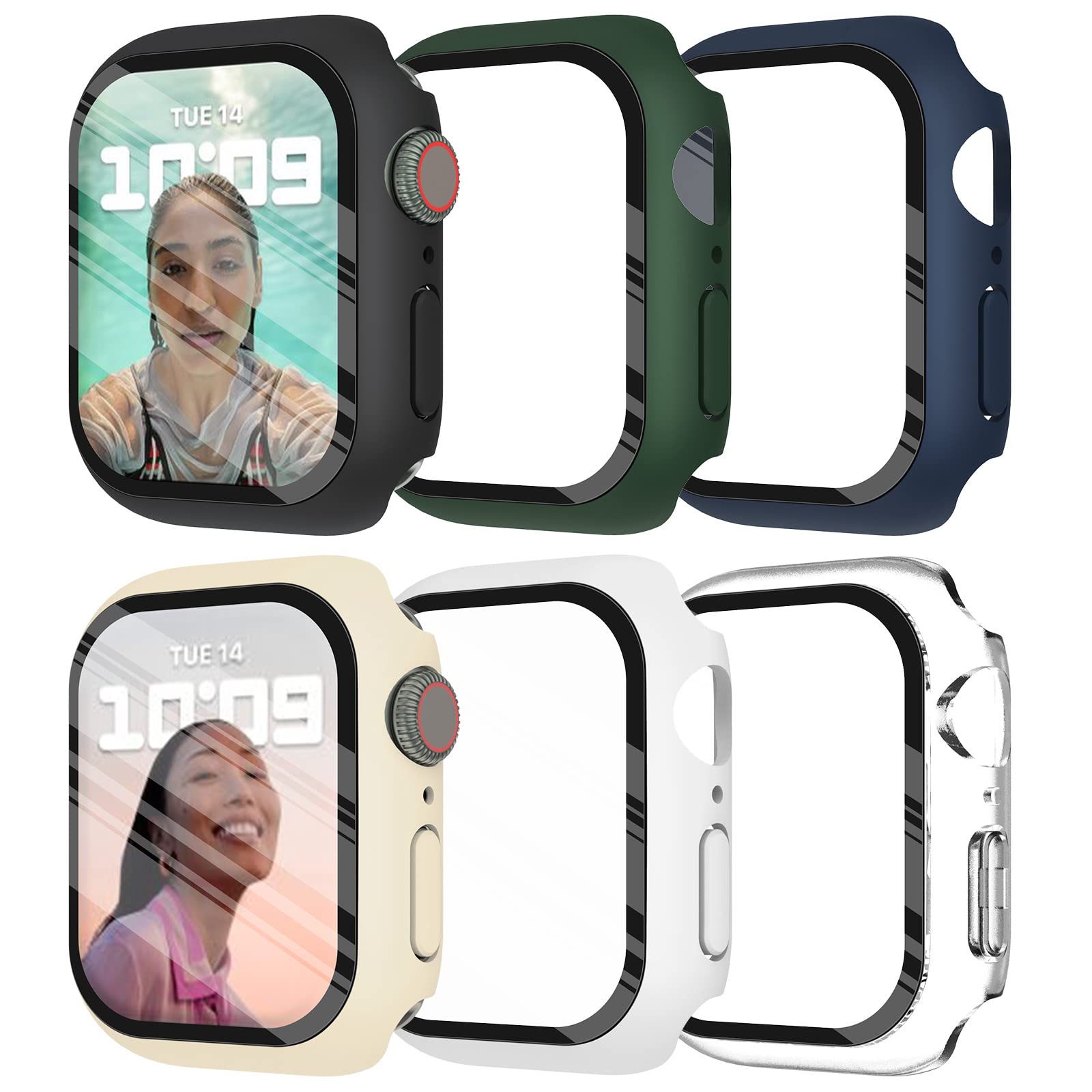 Garmin Smartwatch Accessories - الزجاج المقسى + غطاء لساعة أبل