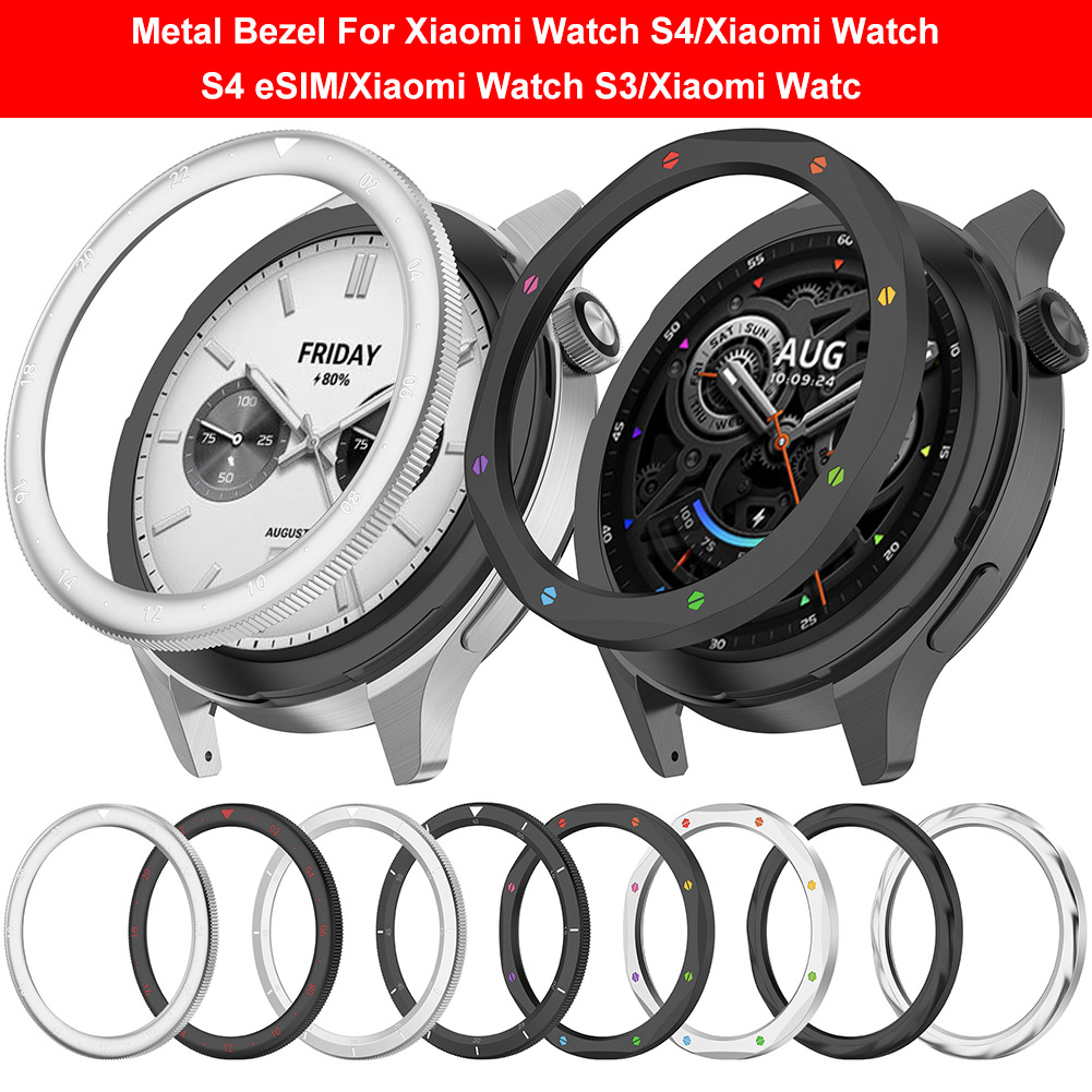 Xiaomi Smartwatch S4 Accessories - حلقة معدنية لساعة شاومي S4/S3، غطاء