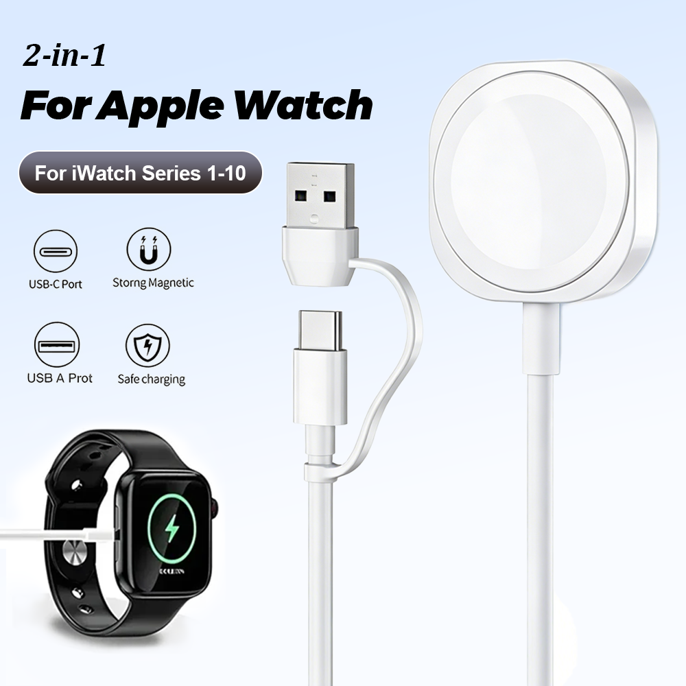 Wireless Charger Watch - شاحن لاسلكي مغناطيسي 2 في 1
