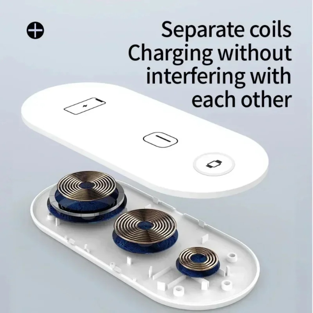 Wireless Charger Watch - محطة شحن لاسلكية 3 في 1