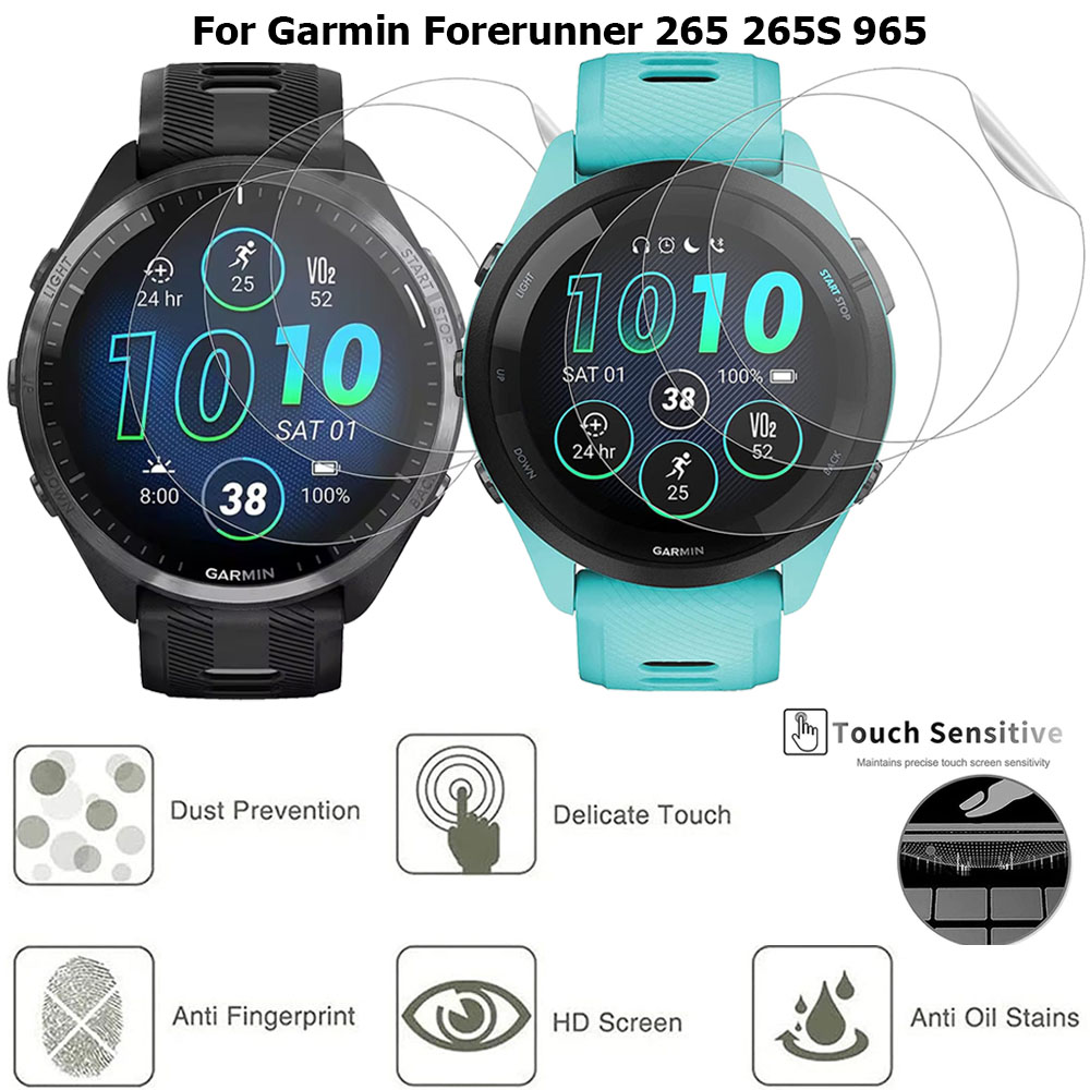 Garmin Smartwatch Accessories - 3 قطعة لينة HD هيدروجيل طبقة