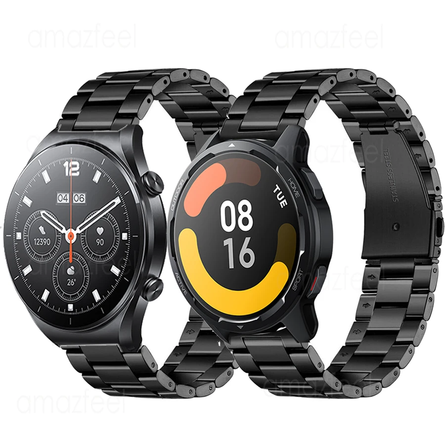 سوار معدني نشط لساعة شاومي مي  - مراجعة Xiaomi Smartwatch S3 Accessories وسعره