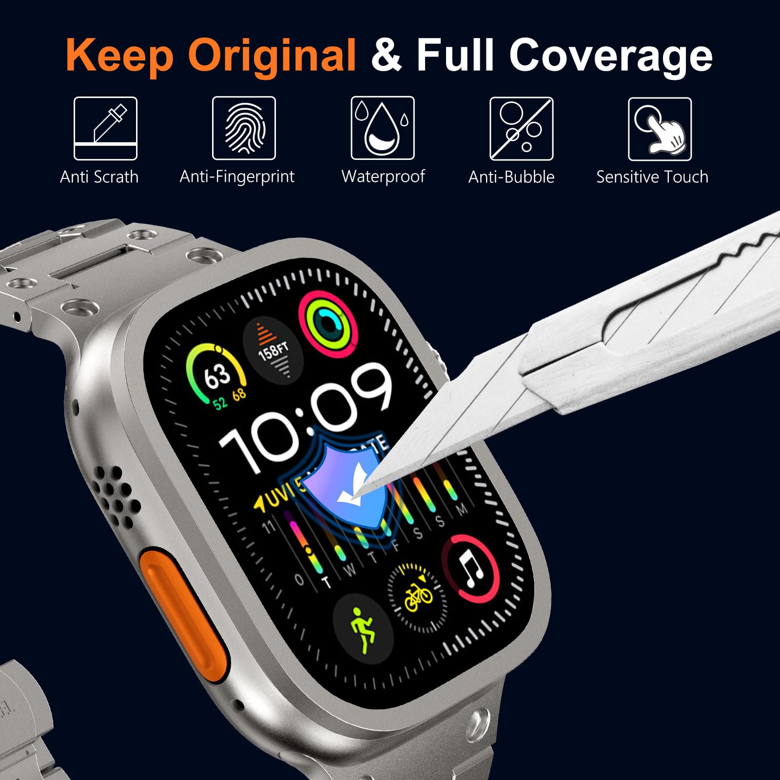 زجاج مقسى لساعة أبل الترا 49 م - مراجعة Smartwatch Case وسعره