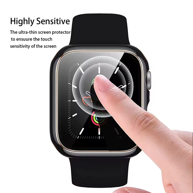 زجاج مقوى + غطاء لساعة أبل 11  - مراجعة Smartwatch Case وسعره