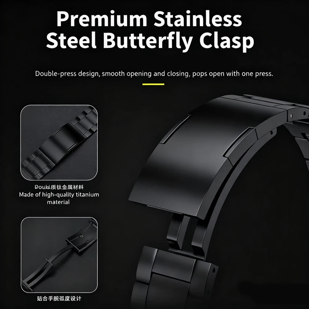 حزام تيتانيوم سريع الفك مقاس 2 - مراجعة Xiaomi Smartwatch S4 Accessories وسعره