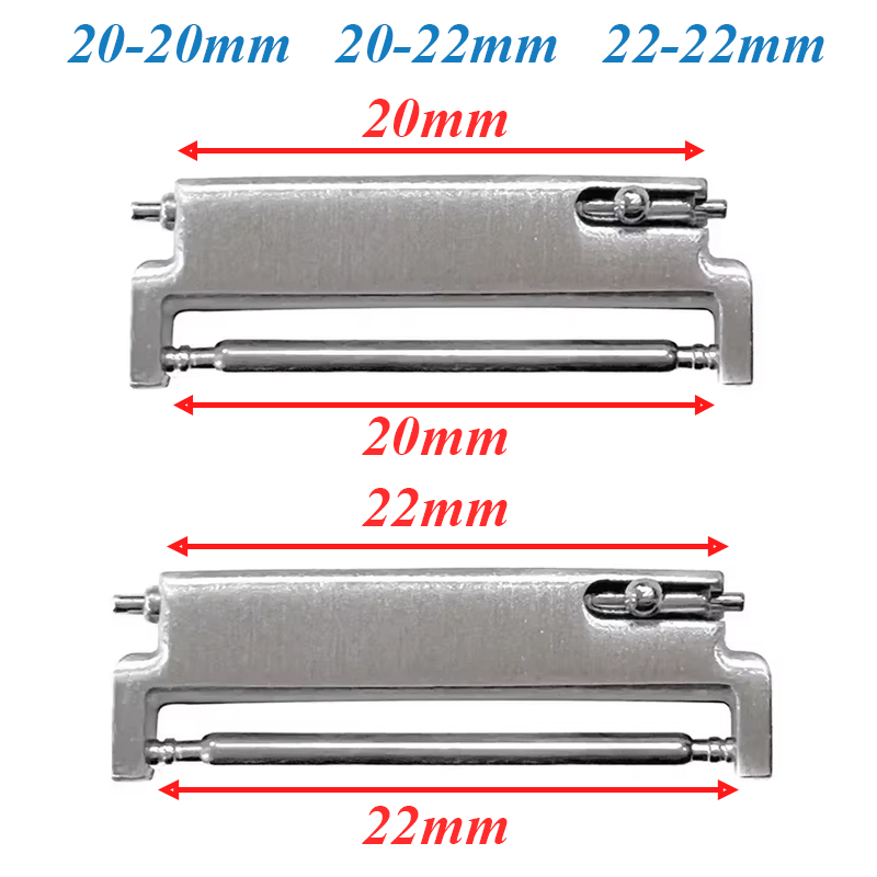 2 قطعة محولات حزام (استيك) ساع - مراجعة Watch Band Connector وسعره