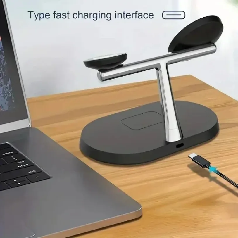 شاحن لاسلكي مغناطيسي 3 في 1 من - مراجعة Wireless Charger Watch وسعره