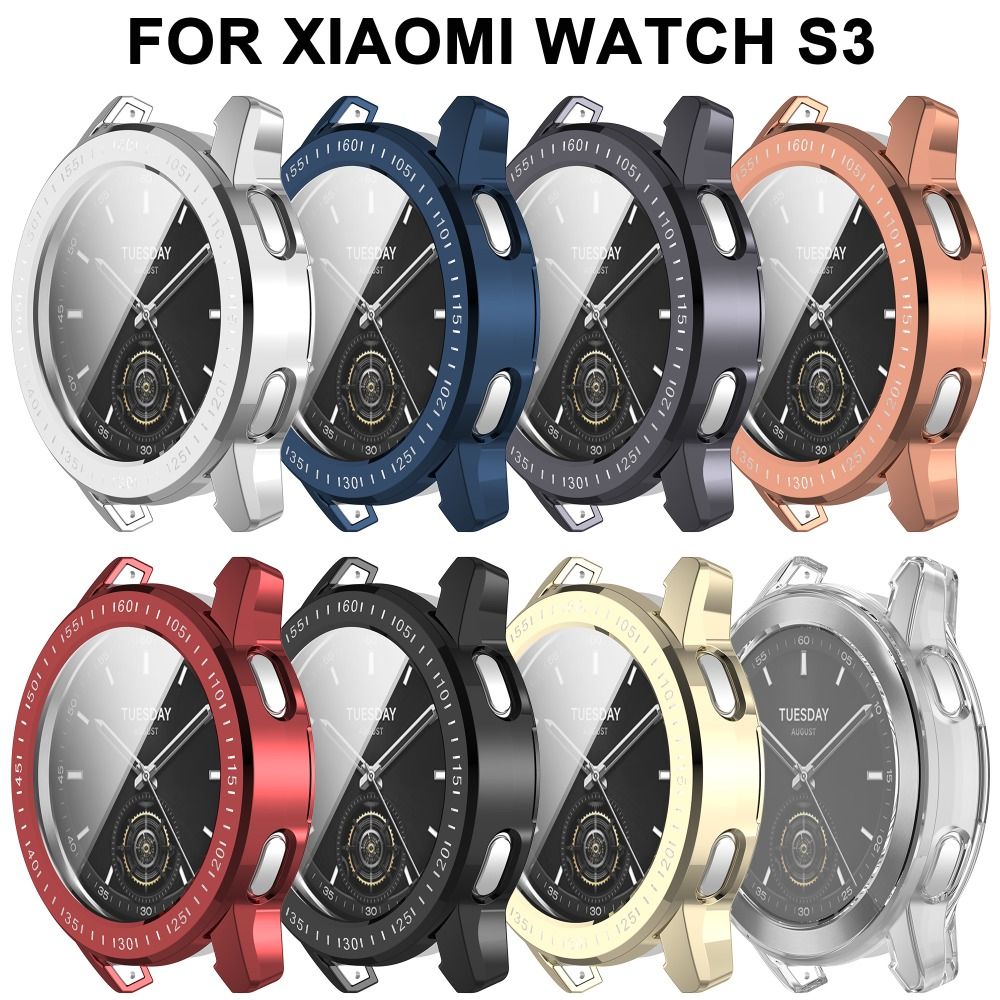 غطاء كامل جديد من مادة TPU حاف - مراجعة Xiaomi Smartwatch S3 Accessories وسعره