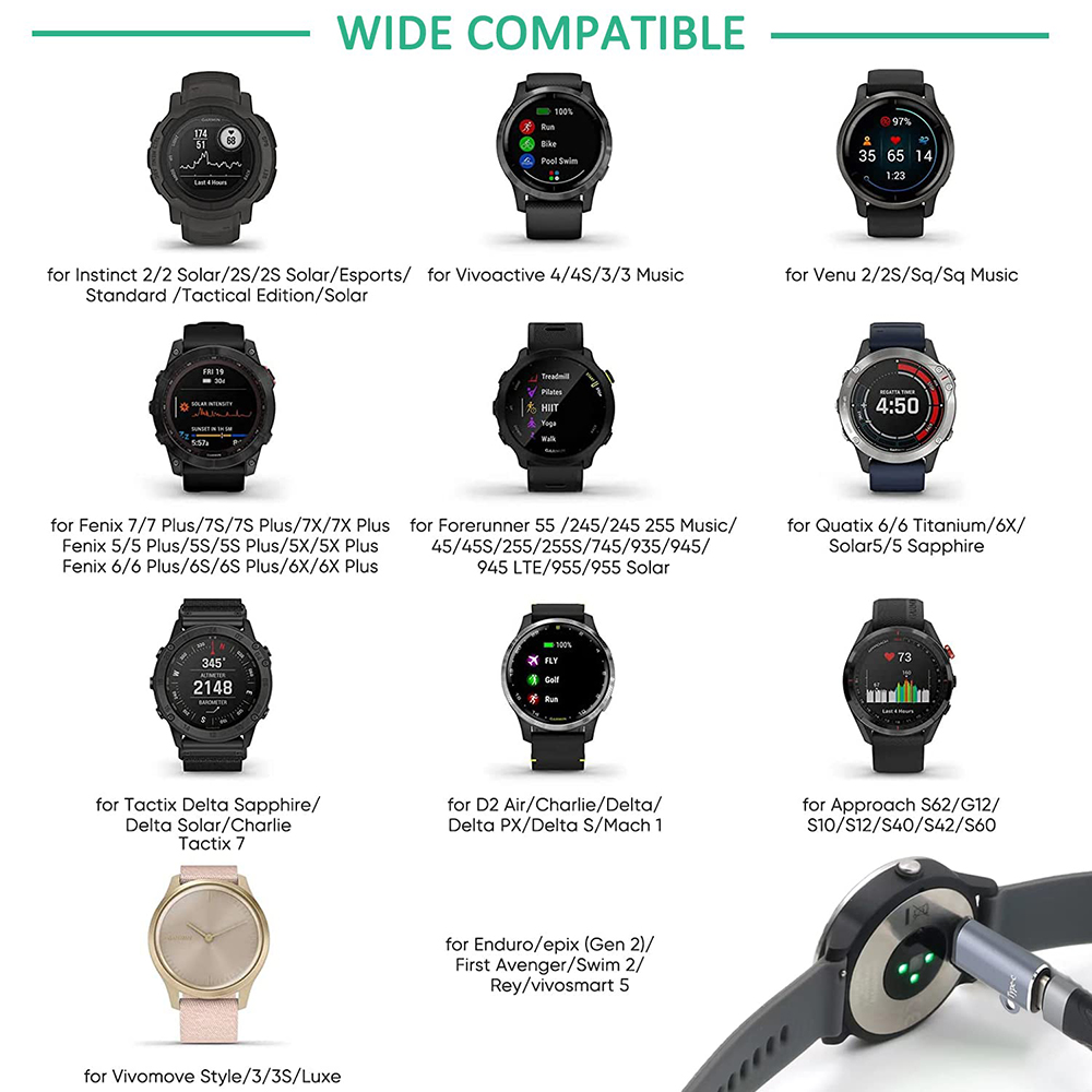 نوع C/مايكرو USB/IOS شحن محول  - مراجعة Garmin Smartwatch Accessories وسعره