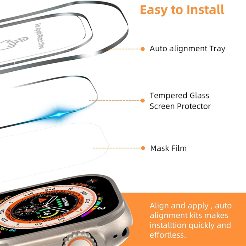 شاشة مضادة للخدش ل iWatch Ultr - مراجعة Watch Face Protector وسعره