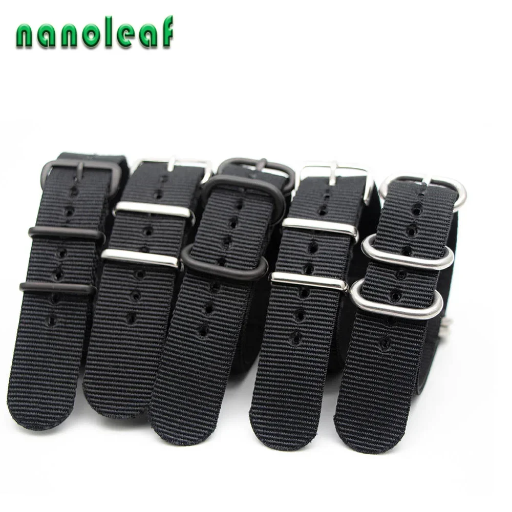 أسود النايلون حزام (استيك) ساع - مراجعة Nylon Nato Strap وسعره