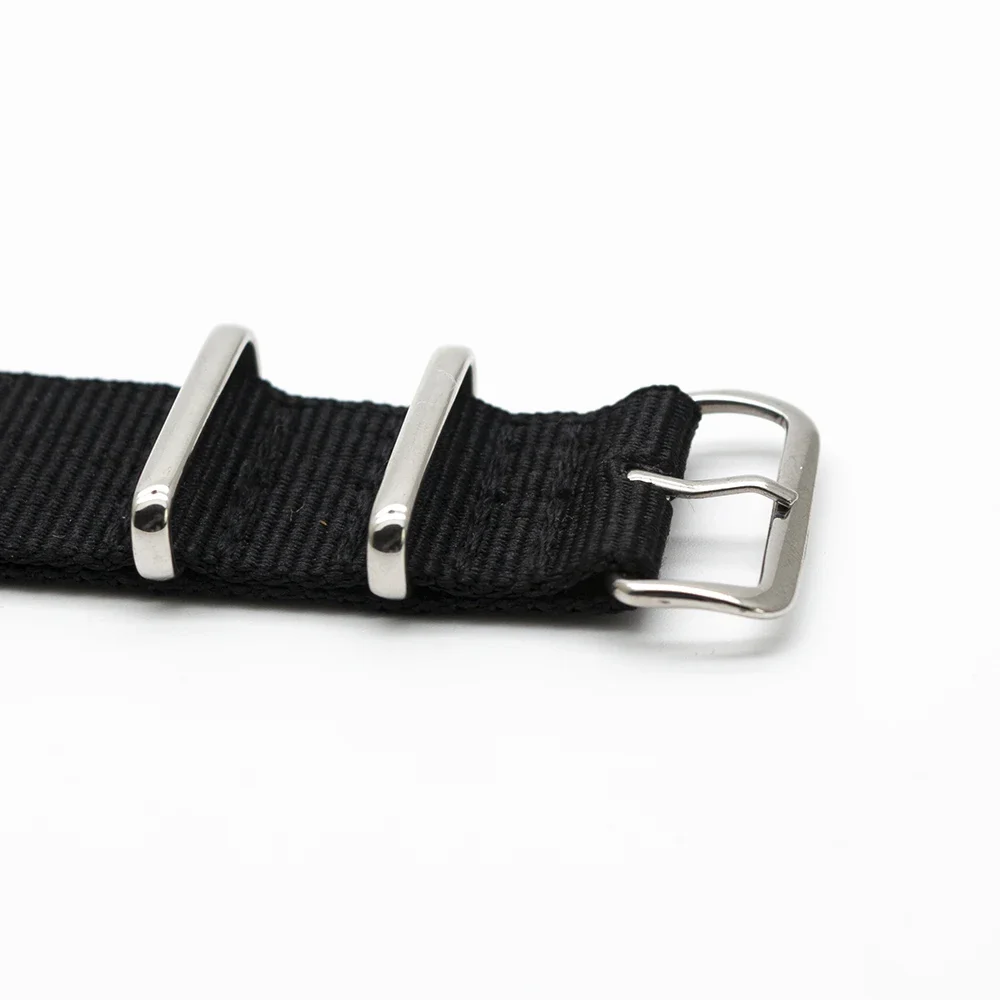 أسود النايلون حزام (استيك) ساع - مراجعة Nylon Nato Strap وسعره