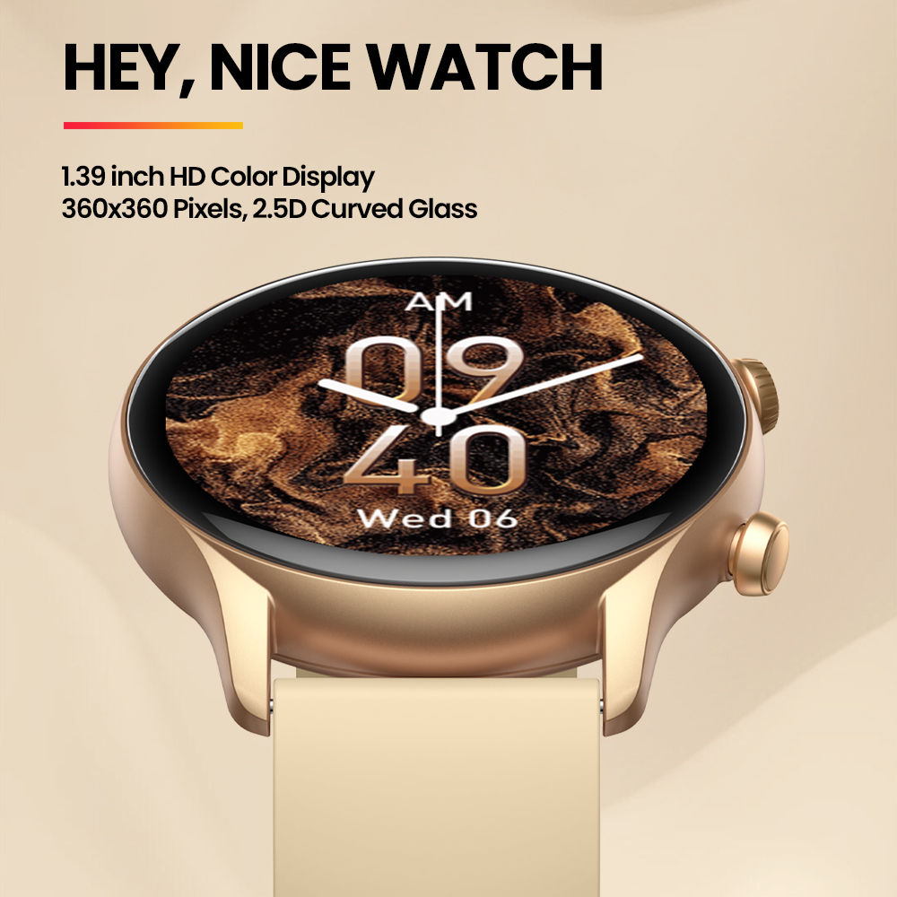 ساعة ذكية جديدة Zeblaze Btalk  - مراجعة Smartwatch Faces وسعره