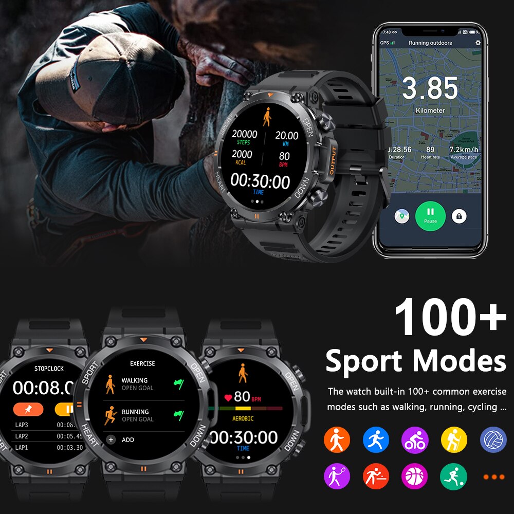 MEVADEN 1.39 بوصة HD بلوتوث دع - مراجعة Smartwatch Faces وسعره