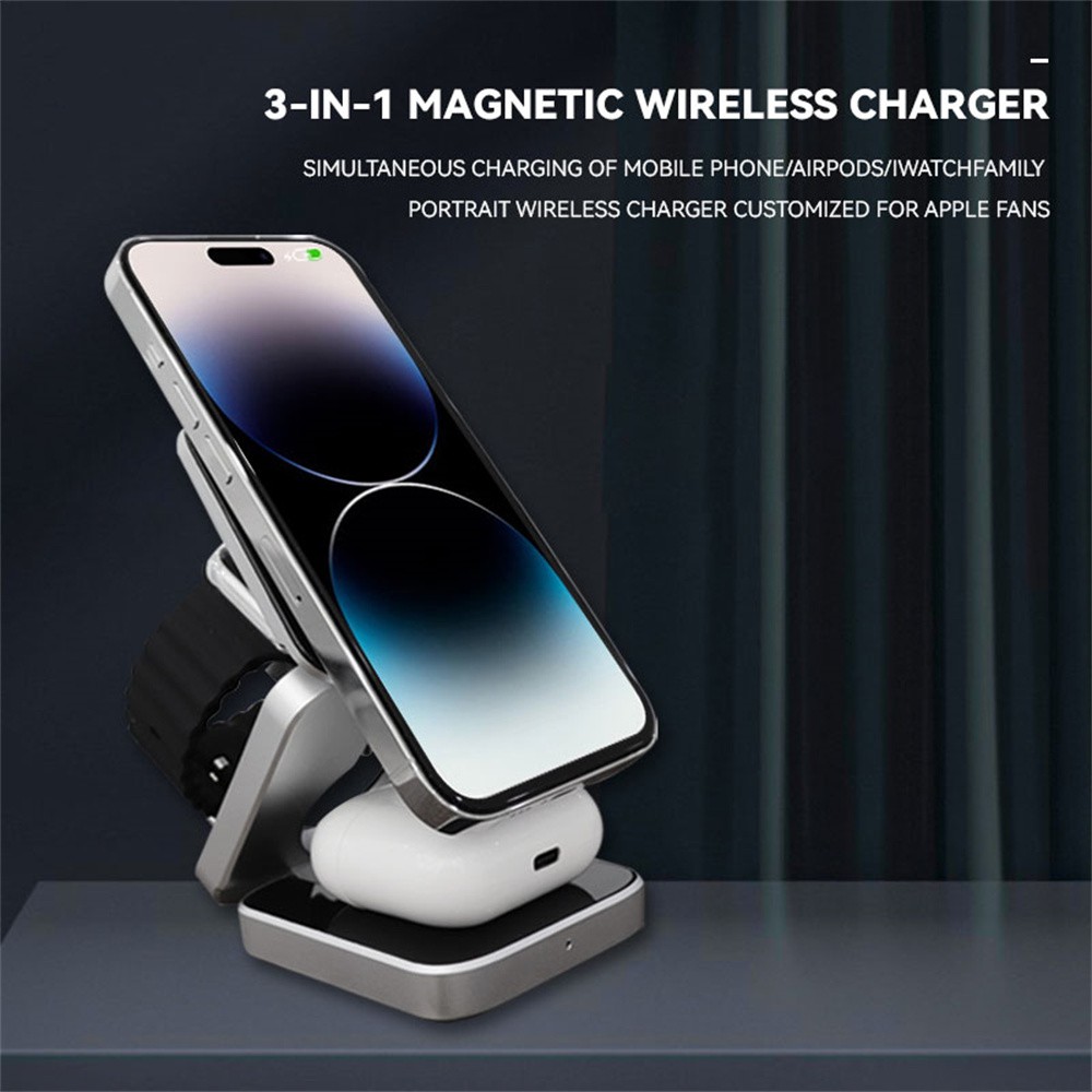 محطة شاحن لاسلكية مغناطيسية قا - مراجعة Wireless Charger Watch وسعره