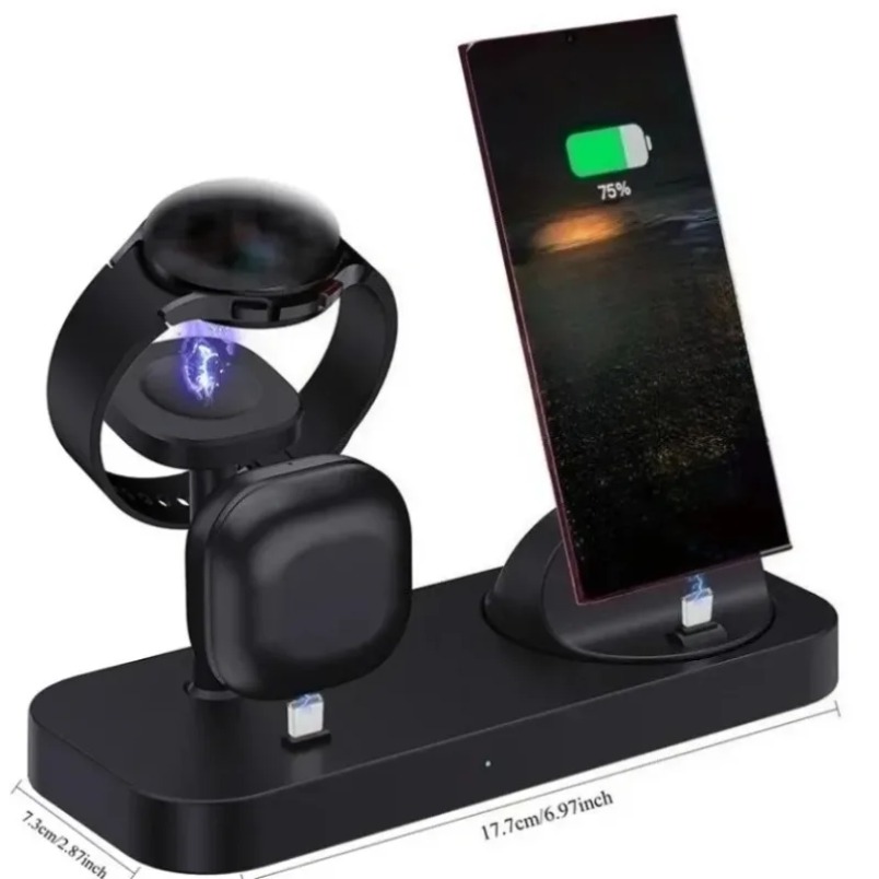 شاحن لاسلكي 3 في 1 بملف مزدوج  - مراجعة Wireless Charger Watch وسعره
