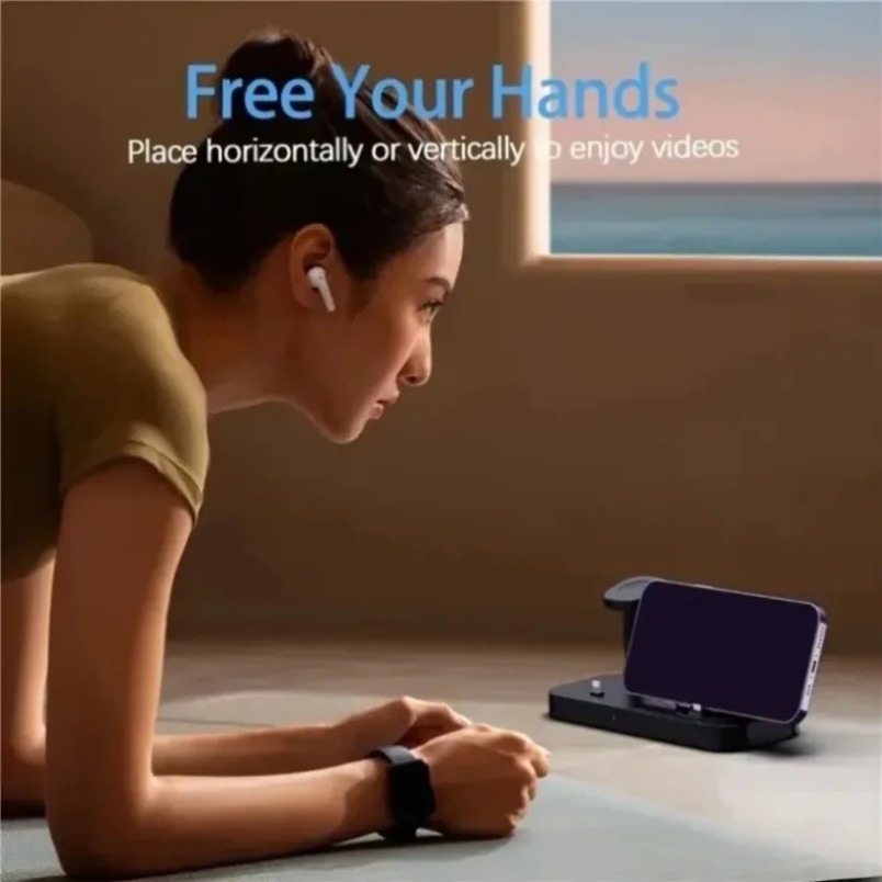 شاحن لاسلكي 3 في 1 بملف مزدوج  - مراجعة Wireless Charger Watch وسعره