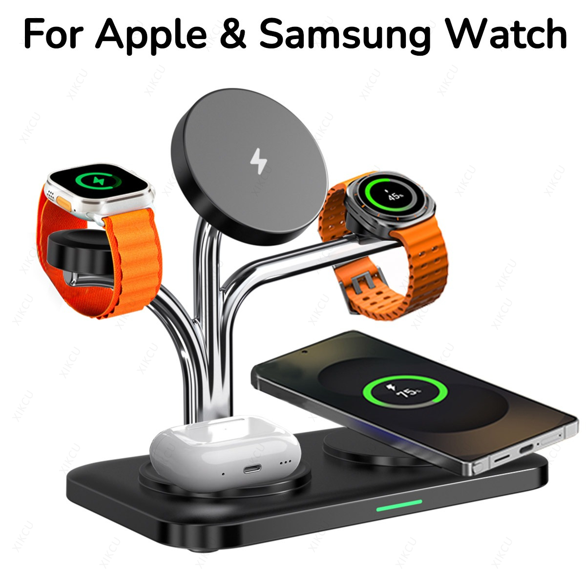شاحن لاسلكي مغناطيسي 5 في 1 ها - مراجعة Wireless Charger Watch وسعره