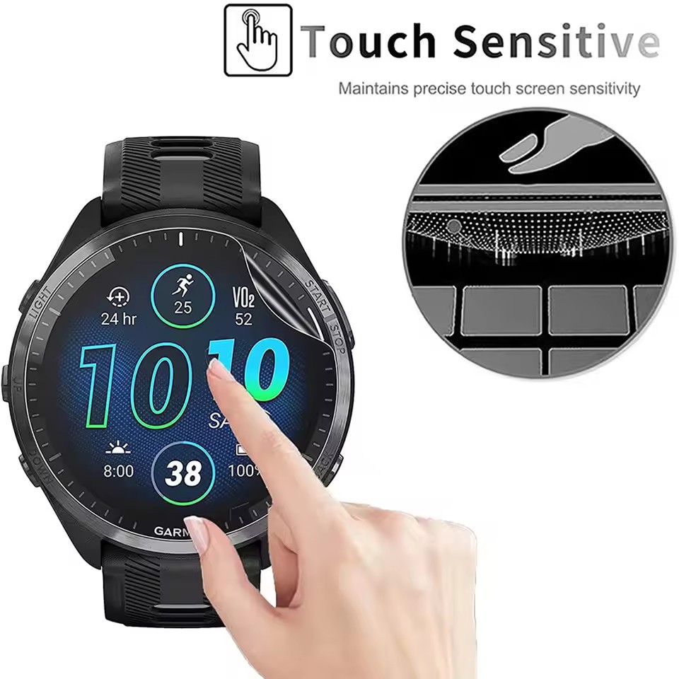 3 قطعة لينة HD هيدروجيل طبقة ر - مراجعة Garmin Smartwatch Accessories وسعره