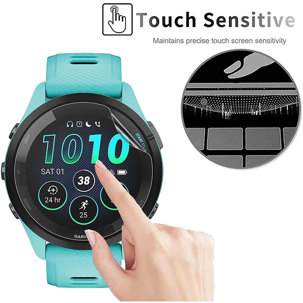 3 قطعة لينة HD هيدروجيل طبقة ر - مراجعة Garmin Smartwatch Accessories وسعره